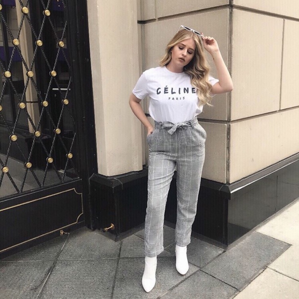 plaid trousers